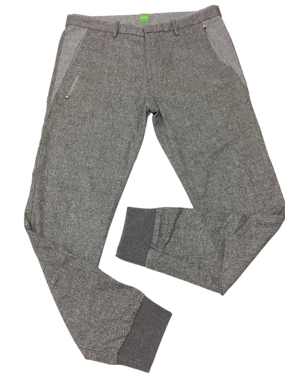 Hugo Boss  Men's green label gray  Jogger knit tapered pants size 34